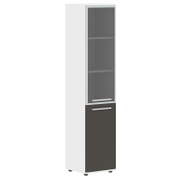 Шкаф высокий узкий EHCS 42.7(R) Мокко/Белый/Белый 426х430х1967 EDIS