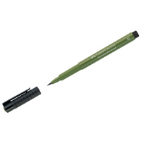 Ручка капиллярная Faber-Castell Pitt Artist Pen Brush цвет 174 хром зеленый непрозрачный, кистевая