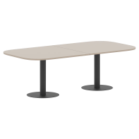 Конференц стол ПРГ-8 Мокачино/Антрацит 2400х1200х750