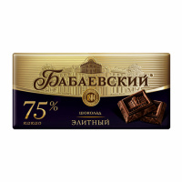 Шоколад Бабаевский элитный 75% какао, 200г