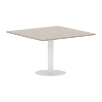 Конференц стол ПРГ-6 Мокачино/Белый 1200х1200х750
