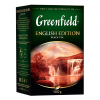 Чай Greenfield English Edition (Инглиш Эдишн), черный, листовой, 100 г