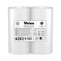 Бумажные полотенца Veiro Comfort 207 К/1, 2 слоя, 2 рулона, белые, 12.5м