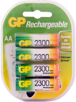 Аккумулятор Gp AA, 2300mAh, 4шт/уп