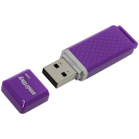 USB флешка Smart Buy Quartz 8Gb, 15/5 мб/с, фиолетовый
