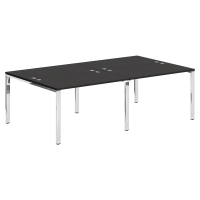 Стол 4-х местный XGWST 2414.1 Дуб Юкон Модерн/Нержавейка полированная 2400х1406х750 XTEN GLOSS