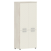 Шкаф со средними и малыми дверьми TLHC 85.3 Латте/Сосна Эдмонт Z 856х450х1968 TORR LUX