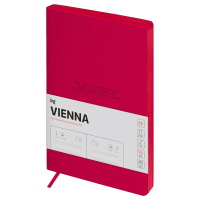 Ежедневник датированный 2025г., А5, 176л., мягкий переплет, кожзам, BG 'Vienna. Fuchsia', фуксия