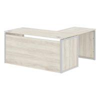 Стол угловой XQPCT 1615H Сосна Эдмонт/Алюминий 1600х1500х750 XTEN-QP