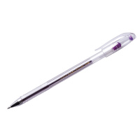 Ручка гелевая Crown Hi-Jell Color фиолетовая, 0.7мм