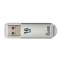 USB флешка Smart Buy V-Cut 16Gb, 15/5 мб/с, серебристый