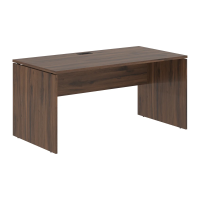 Стол прямой EDST 1580 Дуб Денвер тёмный/Черный 1560х800х750 EDIS