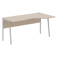 Стол прямой СА-1P(R) Мокачино/Алюминий 1400х900х755 IMAGO PLUS