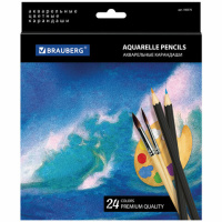Набор акварельных карандашей Brauberg Artist line 24 цвета