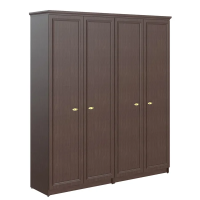 Шкаф высокий Skyland Raut RHC 180.1, венге магия, 1808х466х2023мм, высокий, с глухими дверьми, двухсекционный