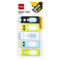 Клейкие закладки бумажные Deli 5 цветов, 45х15мм, 150 листов, ассорти