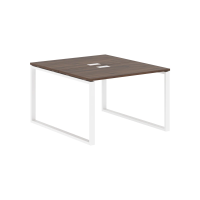 Стол 2-х местный EQWST 1113 Дуб Денвер тёмный/Белый 1160х1346х750 EDIS