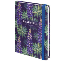 Ежедневник недатированный Brauberg Beautiful Flowers, А5, 128 листов, обложка бумвинил