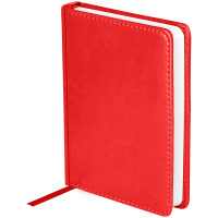 Ежедневник недатированный Officespace Nebraska красный, А6, 136 листов, обложка с поролоном