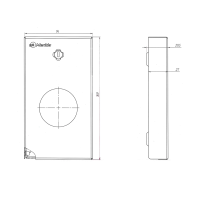 Диспенсер для гигиенических пакетов Merida Stella R Anti Finger, GSA002.R