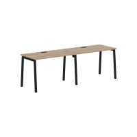 Стол 2-х местный ELWST 2367 Дуб Денвер светлый/Черный 2326х670х750 EDIS