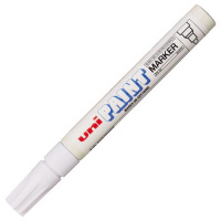 Маркер промышленный перманентный Uni Paint PX-20 белый, 2.2-2.8мм, круглый наконечник