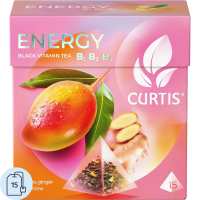 Чай Curtis Energy, черный, 15 пакетиков