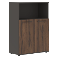 Шкаф средний широкий EMCS 85.3 Дуб Денвер тёмный/Мокко/Мокко 852х430х1199 EDIS