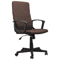 Кресло офисное Brabix Focus EX-518 ткань, коричневая, крестовина пластик