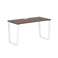 Стол прямой EVST 1367 Дуб Денвер тёмный/Белый 1360х670х750 EDIS