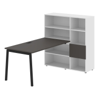 Рабочая станция ELWST 1215 Мокко/Черный 1790х1250х1355 EDIS