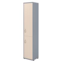 Шкаф-колонка для персонала Skyland Imago СУ-1.3, правый, клен/металлик, 403х365х1975мм