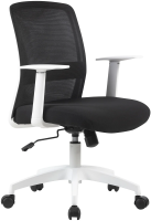 Кресло Cactus CS-WMC333-BK черный сиденье черный сетка/ткань низк.спин. крестов. пластик пластик бел