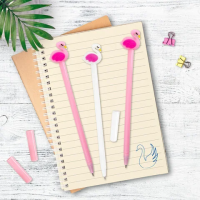 Ручка шариковая Юнландия Лебедь синяя, 0.35мм, корпус ассорти