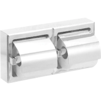 Держатель туалетной бумаги Nofer нерж.сталь глянцевый, для 2 рулонов, 05008.B