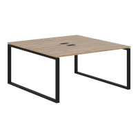 Стол 2-х местный EQWST 1516 Дуб Денвер светлый/Черный 1560х1606х750 EDIS