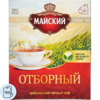 Чай Майский Отборный, черный, 100 пакетиков