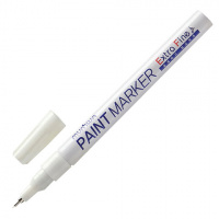 Маркер-краска Munhwa Extra Fine Paint Marker белый, 1мм, пулевидный наконечник, нитро-основа