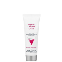 Крем для лица Aravia Peptide Complex Cream, уход для контура глаз и губ с пептидами, 50мл