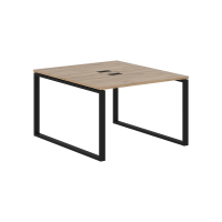 Стол 2-х местный EQWST 1113 Дуб Денвер светлый/Черный 1160х1346х750 EDIS