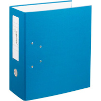 Папка-регистратор с двумя арочными механизмами (до 800 листов), покрытие ПВХ, 125 мм, синяя, 251541