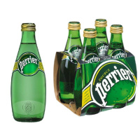 Вода минеральная Perrier газ, 330мл, стекло, 4шт/уп