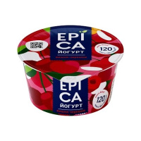 Йогурт Epica вишня и черешня, 4.8%, 130г