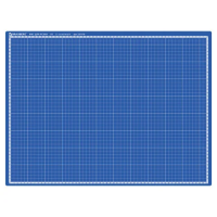 Коврик (мат) для резки BRAUBERG EXTRA 5-слойный, А2 (600х450 мм), двусторонний, толщина 3 мм, синий,