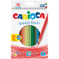 Набор цветных карандашей Carioca 18 цветов, с точилкой, 41865