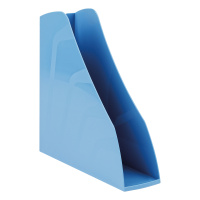 Лоток для бумаг вертикальный Стамм Вектор сине-голубой, 80мм