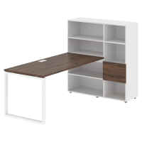 Рабочая станция EQRST 1217 Дуб Денвер тёмный/Белый 2190х1250х1355 EDIS