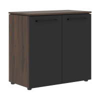 Шкаф с глухими малыми дверьми MLC 85.1 Антрацит/Дуб Денвер темный 854х423х821 MORRIS TREND