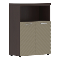 Шкаф с глухими малыми дверьми и топом TLMC 85.3 Капучино/Венге Магия Z 856х450х1203 TORR LUX