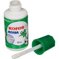 Корректирующая жидкость Kores Soft Tip Aqua 25мл, с кисточкой, на водной основе